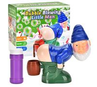 Fart Bubble Blower Man, Gnomes drôles, Machine à Bulles Automatique, souffleur de Bulles, Jouet Amusant avec lumières Clignotantes et Musique, Coquin