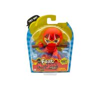 Fart Ninjas Fuming Farticus - Cheek Burner Série 8 - Figurines à Collectionner - 10 Sons de Pets hilarants et réalistes - Rouge