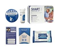 Fart Survival Kit, Novelty Funny Amusement Gag Set with Wet Wipes and Underwear, Prank Poop Box Gift, Hilarious Party Joke for Halloween Christmas Travel Gag Tricks, Fun Gift Set, Adult Humor