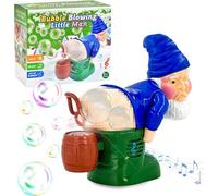 Farting Santa Bubble Machine,Funny Santa Bubble Blowing Machine,Electric Blowing Bubble Toy with Light and Music (Dwarf)
