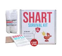 Farting Survival Kit, Funny Prank Toys Stocking Stuffers, Wet Wipes, Underwear, Tissues, Hilarious Badge for Women, Adults, Coworkers, Dad, Friends, Family, Gag Gift and Party Fun 5.91x5.91 Inches