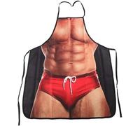 Fartoni Tablier De Cuisine Drôle Pour Homme - Tablier Sexy Et Humoristique Pour Barbecue, Cuisine Ou Fête - Idée Cadeau Rigolote Et Originale Pour Mari, Papa Ou Ami - Design Multicolore Imperméable