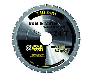 Fartools 115838 Lame pour Scie circulaire 110 mm