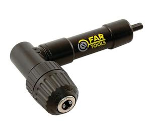 Fartools Adaptateur pour perçage vissage angulaire 90°, mandrin auto-serrant sans clef 1,5-10mm, compatible avec forets bois et métal, orientable à 360°