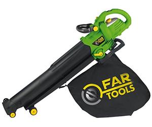 Fartools Aspirateur - Souffleur 2800W, variateur de Vitesse de 10 000 à 16 500Min, Volume d'air 960 M3/h, Sac de récupération, râteau Frontal