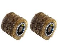 Fartools Brosse à fil laitonné 0,3mm Ø60mm - L 60mm pour décaper/dégriser (Lot de 2)