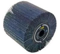 Far Tools Brosse à lamelles abrasives A120 Ø120 mm L100 mm Oxyde de zirconium grain 120
