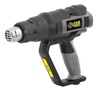 Fartools Décapeur thermique 2000W, 2 vitesses de chauffe à 50 et 600 °C, 3 vitesses de ventilation 250-500 l/min, en malette avec 5 accessoires