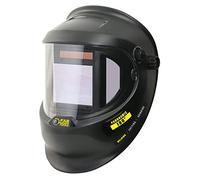 Fartools Masque de soudeur à vision panoramique 180° confortable avec serre-tête 4 points et matelassé arrière-tête, DIN13 60x110mm + 1 visière de rechange, obscurcissement en moins de 0,03 ms