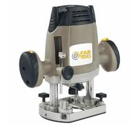 Fartools One Défonceuse électrique 1200W,mandrin de Ø6/8mm, capacité de coupe maxi 48mm, vitesse variable 9000-30000tr/min, réglage micrométrique
