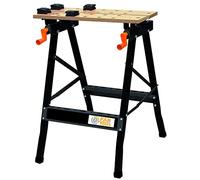 Fartools One Etabli Pliant avec 2 Plateaux Bois à écartement réglable (Dimensions 605 x 340mm Max) et indépendants (Dimensions 120x605mm), Charge Max. 100kg.