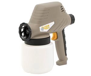 Fartools One Pistolet à Peinture 120W, Volume de cuve=0,8L, débit=300ml/min, viscosité Max 30 DIN/S, réglage du débit, livré avec 2 Buses Ø0,6/0,8mm