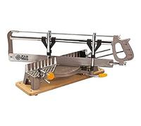 Fartools One Scie à onglet manuelle 550x45mm (14TPI), capacité de coupe maxi 90°=160x100mm & 45°=100x100mm, table de 395x75mm, avec patin caoutchouc anti-dérapant