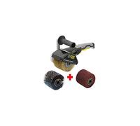 FARTOOLS - Rénovateur REX120C + brosse lanières abrasives et fibre synthétique - Pour bois et métal - Surfaces planes ou complexes
