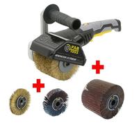 FARTOOLS PACK REX120C RENOVATEUR EXTERIEUR + BROSSE METALLIQUE DE PRECISION + BROSSE NYLON ABRASIF DE PRECISION