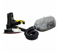 Fartools Ponceuse murale plâtre 800W Ø180mm, torche LED rasante, 1200-2300tr/min, collecteur de poussières, fonction angle, sac de transport