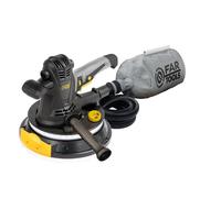 Fartools Ponceuse murale plâtre 1200W Ø225mm, auto-aspirante, 1400-3100tr/min, fixation autoagrippante, collecteur de poussières, flexible 2m
