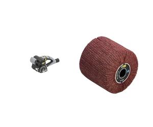 Fartools REX 80 Rénovateur compact 420W, brosse à lamelles Ø80mm/L100mm, 1000-3200tr/min & 110873 - Brosse en fibres synthétiques pour rectifieuse REX120 C, REX200, REX-H200