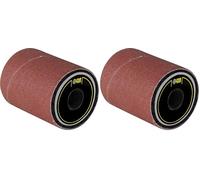 Fartools Rouleau caoutchouc + machon abrasif grain A80 Ø60mm - L 60mm pour poncer (Lot de 2)