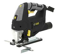 Fartools Scie Sauteuse 800W pendulaire 3 positions, visée laser, base alu incl. 45°, vitesse variable 800-3000cp/min, changement de lame rapide