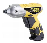 Fartools Tournevis 3,6 V 1,5Ah batterie Li-ion, max 5Nm, poignée réglable, éclairage + lampe torche LED, chargeur, mallette + 15 acc.