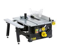 Fartools TS Scie de table 1200W, Ø210mmx25,4, 24 dents, extension latérale repliable, vitesse rotation 4800tr/min, capacité coupe:90°=48mm&45°=45mm