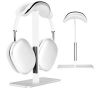 FARWAYVIEW Support pour AirPods Max avec Mode Veille - Support Casque en Aluminium pour Bureau, antidérapant, protège Le Bandeau, Surface Anti-Rayures (Argent)