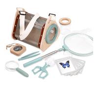 FARYODI Kit de recherche pour enfants 8 pièces : kit explorateur pour enfants à partir de 4 ans avec loupe pour enfants, kit de recherche pour enfants, camping, exploration de la nature, cadeau garçon