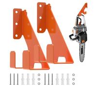 FARYODI Lot de 2 supports muraux pour tronçonneuse Stihl, Husqvarna, Echo - Charge maximale : 150 kg, accessoires forestiers, économise de l'espace pour le garage et les ateliers