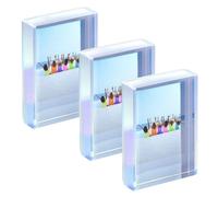 FARYODI Lot de 3 cadres photo pour Fujifilm Instax Mini Polaroid Film - En acrylique - 5,4 x 8,6 cm - Pour l'école, le bureau, l'affichage DIY