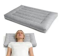 FARYODI Oreiller de sommeil long, anti-allergies, lavable, résistant et hypoallergénique, housse en 100 % microfibre, doux et respirant, 46 x 72 cm, gris