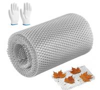 FARYODI Protection de gouttière en aluminium, 12,7 x 600 cm, protection robuste pour gouttières, empêche l'encrassement causé par les feuilles et les débris, montage facile, idéal pour le bricolage