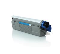FasaWorld - Compatible Oki C612 Cyan Cartouche de Toner 46507507 6 000 Pages - OKI-OKT-C612CY-Générique