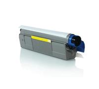 FasaWorld - Compatible Oki C612 Jaune Cartouche de Toner 46507505 6 000 Pages - OKI-OKT-C612YL-Générique