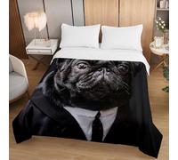 Fasbuy 3D Animal Couverture, Dessus De Lits et Couvre-Lits, Couette sans Housse Couette, Edredon Réversible, Lavable, pour 1/2 Personnes, 2.5 Tog (Carlin,180x220cm)