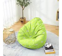 Fasbuy 3D Avion Pouf Poire sans Remplissage, Housse de Fauteuil Poire, Grands Jouets en Peluche de Stockage, Lavable, pour Ado/Salon/Chambre (Vert 01,80x90cm)