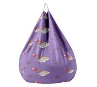 Fasbuy 3D Badminton Pouf Poire sans Remplissage, Housse de Fauteuil Poire, Grands Jouets en Peluche de Stockage, Lavable, pour Ado/Salon/Chambre (Badminton Violet,100x120cm)