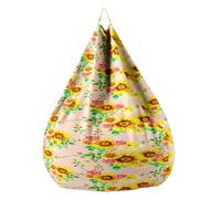 Fasbuy 3D Fleurs Pouf Poire sans Remplissage, Housse de Fauteuil Poire, Grands Jouets en Peluche de Stockage, Lavable, pour Ado/Salon/Chambre (Tournesol 02,90x110cm)