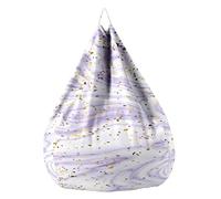 Fasbuy 3D Marbre Pouf Poire sans Remplissage, Housse de Fauteuil Poire, Grands Jouets en Peluche de Stockage, Lavable, pour Ado/Salon/Chambre (Charmant Violet,90x110cm)