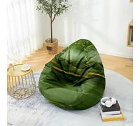 Fasbuy 3D Marbre Pouf Poire sans Remplissage, Housse de Fauteuil Poire, Grands Jouets en Peluche de Stockage, Lavable, pour Ado/Salon/Chambre (Marbre forestier,100x120cm)