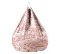 Fasbuy 3D Marbre Pouf Poire sans Remplissage, Housse de Fauteuil Poire, Grands Jouets en Peluche de Stockage, Lavable, pour Ado/Salon/Chambre (Rose Mignon,130x150cm)