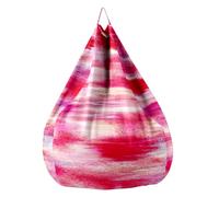 Fasbuy 3D Style Artistique Pouf Poire sans Remplissage, Housse de Fauteuil Poire, Grands Jouets en Peluche de Stockage, Lavable, pour Ado/Salon/Chambre (100x120cm,Style d'art 2)