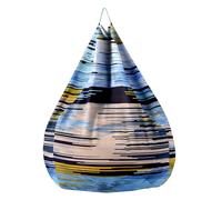 Fasbuy 3D Style Artistique Pouf Poire sans Remplissage, Housse de Fauteuil Poire, Grands Jouets en Peluche de Stockage, Lavable, pour Ado/Salon/Chambre (70x80cm,Style d'art 1)