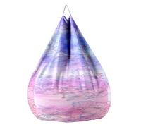 Fasbuy 3D Style Artistique Pouf Poire sans Remplissage, Housse de Fauteuil Poire, Grands Jouets en Peluche de Stockage, Lavable, pour Ado/Salon/Chambre (130x150cm,Style d'art 3)