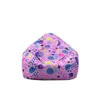 Fasbuy Pouf Poire sans Remplissage, Housse de Pouf de Rangement Lavable et Doux 3D Ciel Étoilé pour Enfant Ado Adulte (Étoiles,100x120cm)