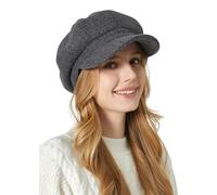 Fasbys Chapeau Newsboy en Coton pour Femme,Vintage Unisexe béret de Peintre Plat Ivy Casquette d'été Visière Soleil