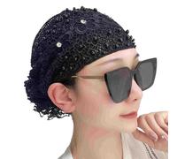 Fasce Elastiche in Pizzo per Donna - Capelli Boho Elegante Ampio Copricapo Fascia Decorativa Stile Raffinato Quotidiana Party Matrimonio | per Acconciature Chic Eleganti