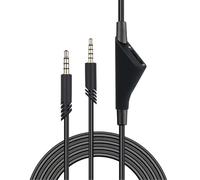 Fascetta Câble de rechange pour Astro A40 A10 avec contrôle du volume, cordon sourdine en ligne 3,5 mm, câble audio auxiliaire compatible avec A40 A10 A30 Tr Xbox One casque de jeu manette Ps-5/4 Noir