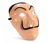 FASCHINFEVER Ensemble de déguisement de maison d'argent 3 en 1 avec masque de Dali, combinaison rouge, unisexe, fusil gonflable pour Halloween, carnaval, pour homme et femme (1 masque)