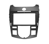 Fascia du Panneau Radio pour Kia pour Forte pour Autoradio Manuel Fascia AC 9 Pouces Écran Tableau De Bord Installation Montage Kit Garniture Stéréo Beze(NOIR1)